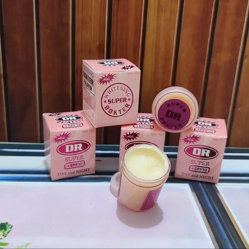 3pc-Cream Dr Super Pink Pemutih Wajah Day&Nigh Original 1