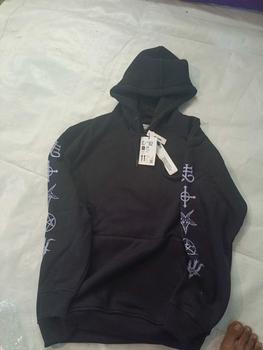 Product Review of MRJN - Black Hoodie Hollow fleece sweater from 𝕾**6 2
