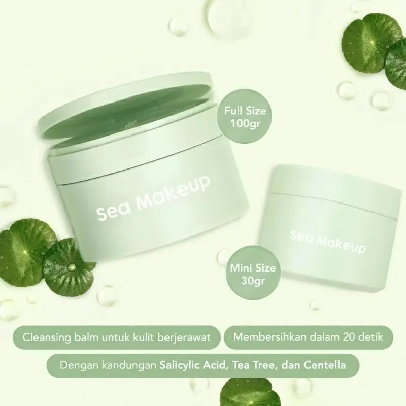 Sea Makeup Cleansing Balm Pembersih Makeup Remover Kulit Berjerawat - Cleanser, Wajah