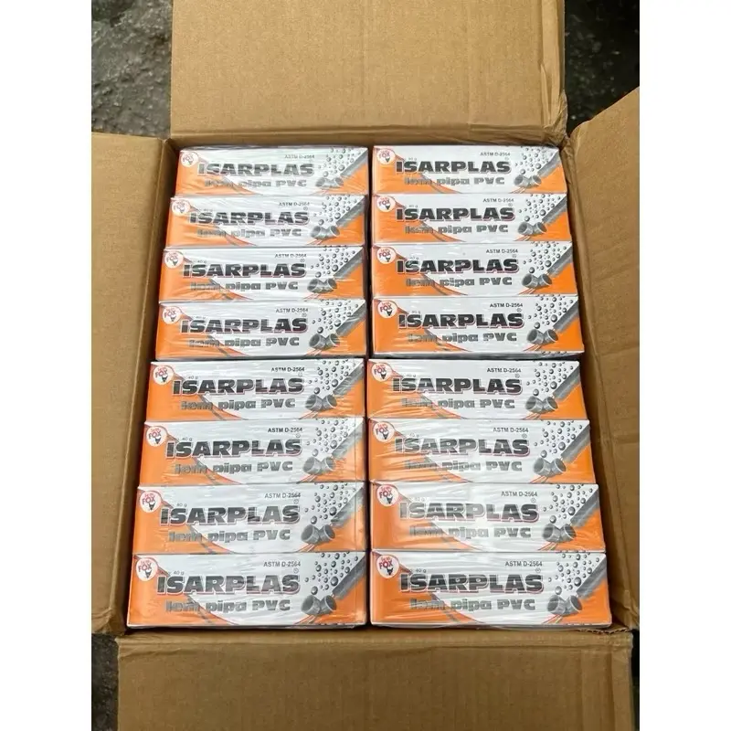 12 pcs Lem Pipa PVC Isarplas Tube 40gr 2