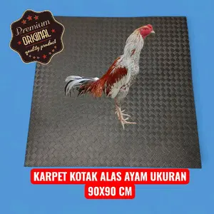 alas kandang ayam kotak 90x90cm tebal 6mm bahan karet spon super fremium