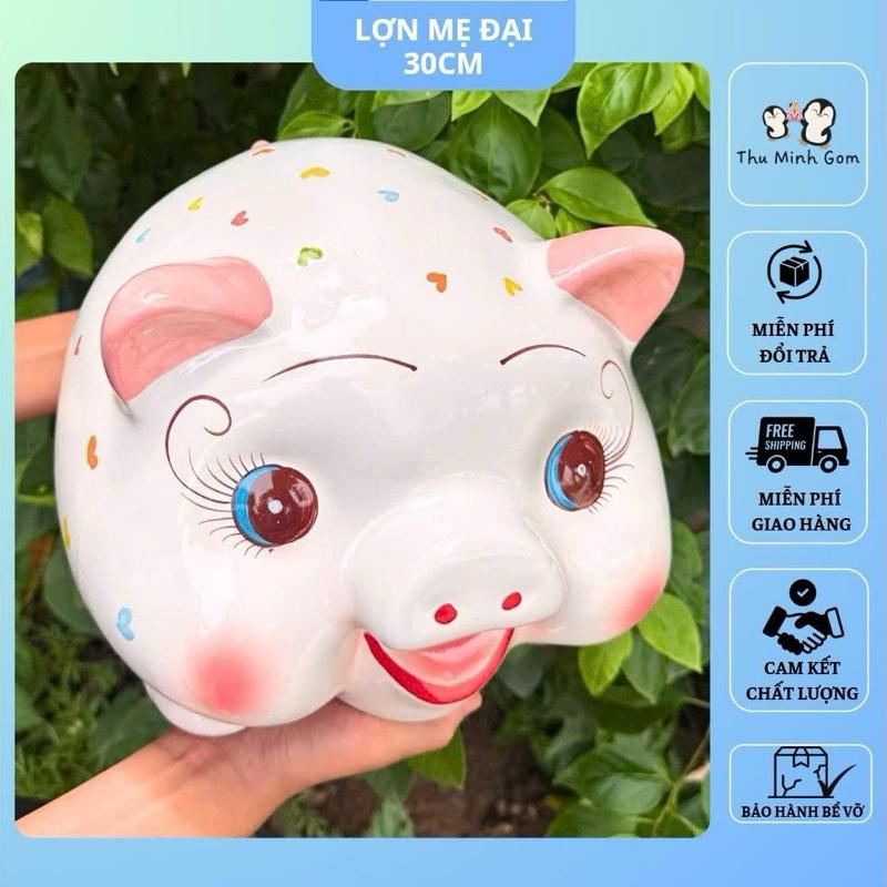  Heo đất tiết kiệm  heo Size đạheo size đại tiết kiệm  lợn đất tiết kiệm mẹ đại  lợn mẹ đại 30cm  ống heo tiết kiệm  ống heo tiết kiệm size đại  đựng tiền đại 