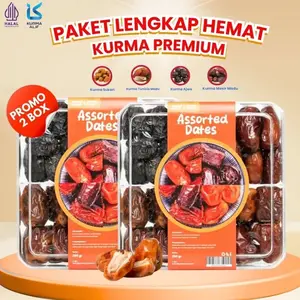 [PROMO 2 BOX] Kurma Assorted 4 in 1 Kurma Sukari Kurma Ajwa Kurma Tunisia Madu Oleh Oleh Haji Umroh