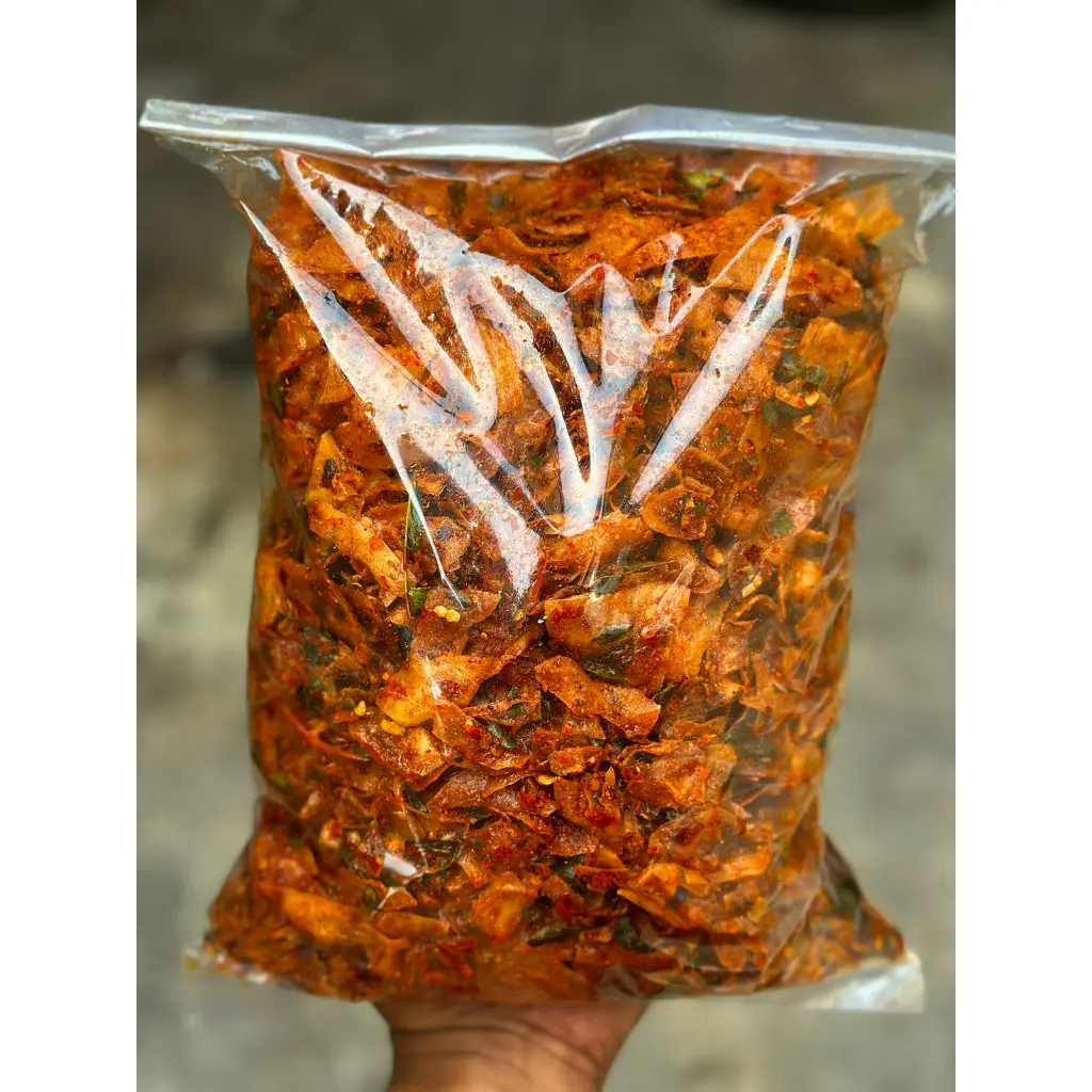 KERIPIK KRIWIL / KERIPIK SINGKONG PEDAS DAUN JERUK 500GR