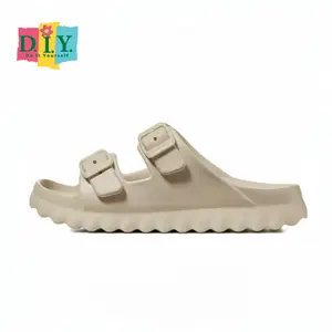 [D.I.Y. ]Coral Lady Sandal Elastisitas Nyaman Pembasahan Lembut Bagian Bawah Lembut Sendal Wanita Pria Unisex Sandal Pantai Kasual