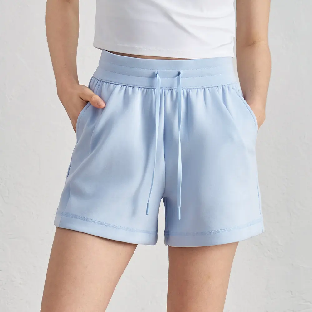 Quần Thể Thao, Lớp Không Khí Mới, Dành Cho Nữ, Làm Bằng Polyester 81%, Viscoelastik 15%, Viscoelastik 4%, Ống Đứng, Thích Hợp Cho Yoga Và Các Hoạt Động Thể Dục, Quần Ngắn, Phong Cách Thường Ngày Thích Hợp Cho Mùa Xuân Và Mùa Hè