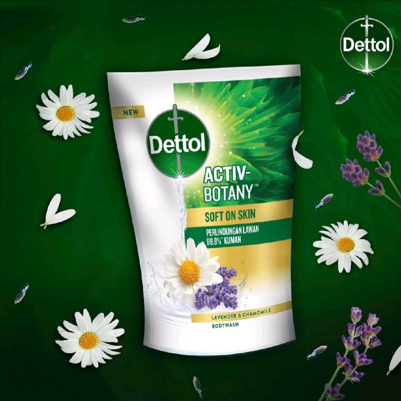 sabun dettol cair activ botany varian greentea & lavender Soap 3