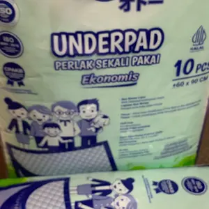 OTO UNDERPAD Perlak Sekali Pakai Menyerap Urine Cairan uk 60 x 90 cm , isi 10 pcs