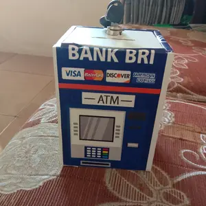 Celengan ATM mini dengan kunci dan tanpa kunci bisa dibuka Murah