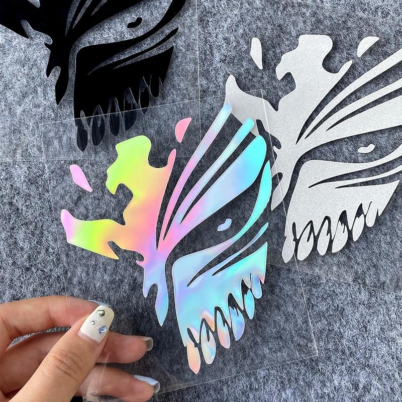 Product Introduction of Death Mask Reflective Car Sticker JDM Japanese Anime Kurosaki ichigo Sticker Decor Helmet Motorcycle Scooter Auto Body Window Fuel Tank Cap Rear Trunk Decal Accessories 13