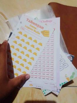 Product Review of [paket 6pcs menabung] isi binder A6 menabung saving challenge tantangan menabung A6 isi 6 lubang isi nabung sesuai  jumlah uang from M**s 0