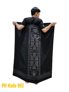 Sarung Samarinda HMM Polos Hitam Sarung HMM Sarung Santri Sarung Sanwos katun POLOS nyaman  dewasa Motif Corak Muslim Seragam Pria Cowok Lembut