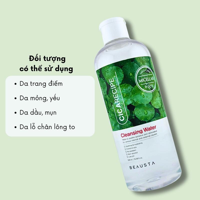  1 Chai Tẩy Trang Cicarecipe B.e.a.u.s.t.a Hàn Quốc 500ml Mã SP001550 