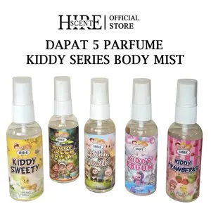 HIRESCENT - PAKET 5 BOTOL Parfum Body Mist Anak Non Alkhohol Parfum Kiddy Hire 60ML BPOM