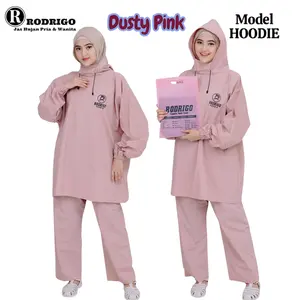 Jas Hujan HOODIE pria dan wanita  Rain Coat Dewasa Bahan Tebal, Kuat dan Waterproof