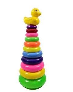 Mainan donat susun RING DONAT BEBEK 10 susun jumbo plus bebek mainan edukasi