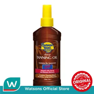 Banana Boat Deep Tanning Oil Contains No Sunscreen 236ml