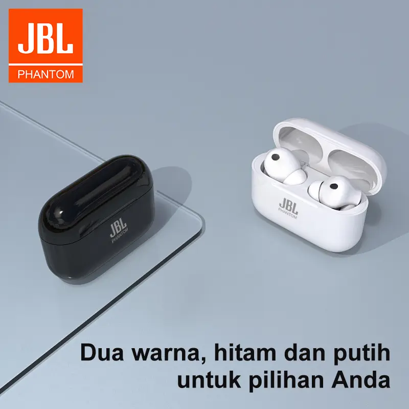 JBL-PHANTOM A5Pro Earbud Nirkabel Sejati, Suara Kuat yang, Pemutaran dalam waktu lama, Pengisian Daya Cepat USB-C, Tahan Air, Earbud Bluetooth, Perjalanan, Olahraga 1