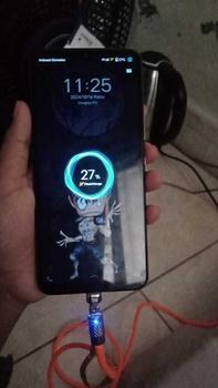 Product Review of ZHalo [COD] VAORLO Kabel Pengisi Daya Magnetik Super Pengisi Daya Cepat, Magnetik Super 120  Berputar USB Ke Tipe-c Micro-usb Kilat 540-1 Meter, Tali Kabel Silikon C Mendukung Transmisi Data untuk Cable Panjang Silicone Merah Aluminium from _**🐻 3