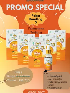 Paket Bundling 5 botol Voa Vitamin untuk anak