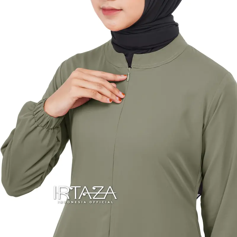 Vinolia Dress Gamis Polos Slim Fit Premium Marbella Silk Barbara Silk 2