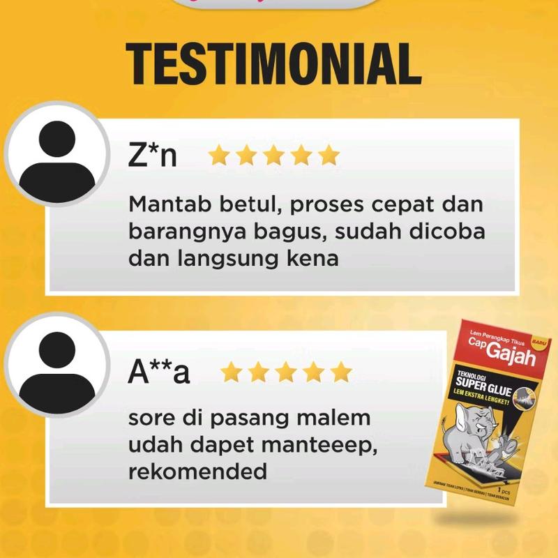 Perangkap Lem Tikus cap gajah lem tikus gajah perangkap tikus lem perangkap tikus gajah papan 3