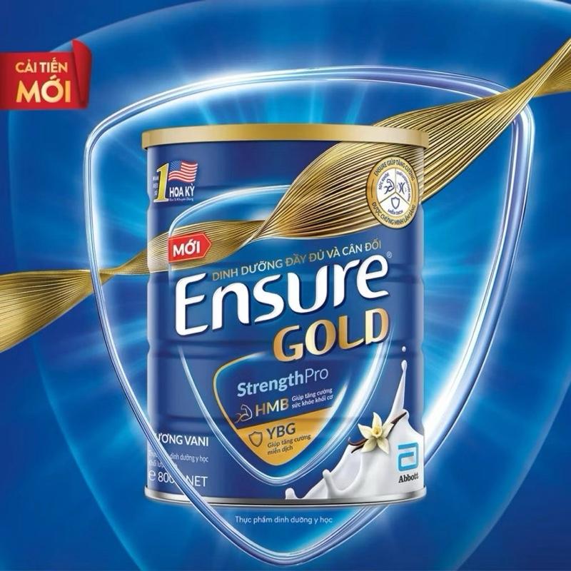 (Lâm và Nhím) Sữa bột Ensure Gold Lon 800g - Date 2028