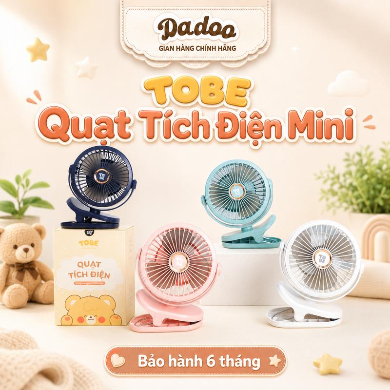 Quạt Tích Điện nhỏ gọn cầm tay, để bàn, kẹp xe đẩy (mẫu cũ 10000mah + mẫu mới 7200mah)