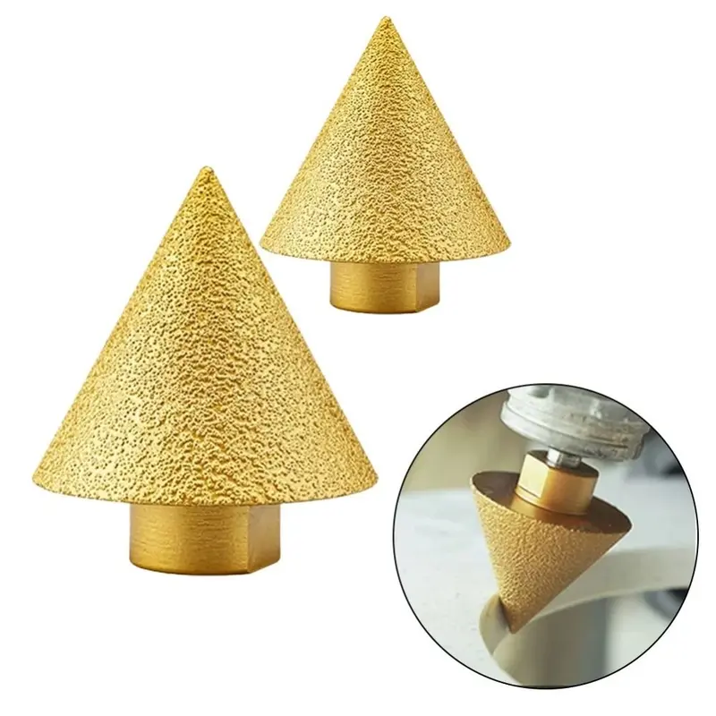 Mũi Chamfer Vát Ren, Mũi Khoan Mở Rộng, Mũi Khoan Gạch Men, Mũi Khắc, Mài, Đánh Bóng, Mũi Khoan, Có Các Kích Cỡ 38 / 50Mm, Mới 2