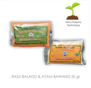 Bumbu Cap Bintang Kembar 1 Pc 50gr Mandala MDL Bumbu Atom Tabur Masak Ayam Bawang Balado