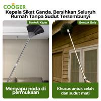 Gambar [COD] COOGER Kemoceng Plafon & Sapu Lantai Langit-langit Sawang-sawang Sarang Laba Gagang Panjang 2in1 - (2 Kepala) Sapu plafon 2M + Sapu lantai dari COOGER Indonesia Kab. Bekasi 5 Tokopedia