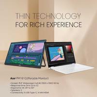 Gambar Monitor Acer Portable PM161Q IPS 1080p FHD Speaker Mini-HDMI | PM161QT Touch Screen 15.6" IPS 1080p FHD Speaker Mini-HDMI USB-C - PM161Q  dari Pazcom Kota Administrasi Jakarta Pusat 3 Tokopedia