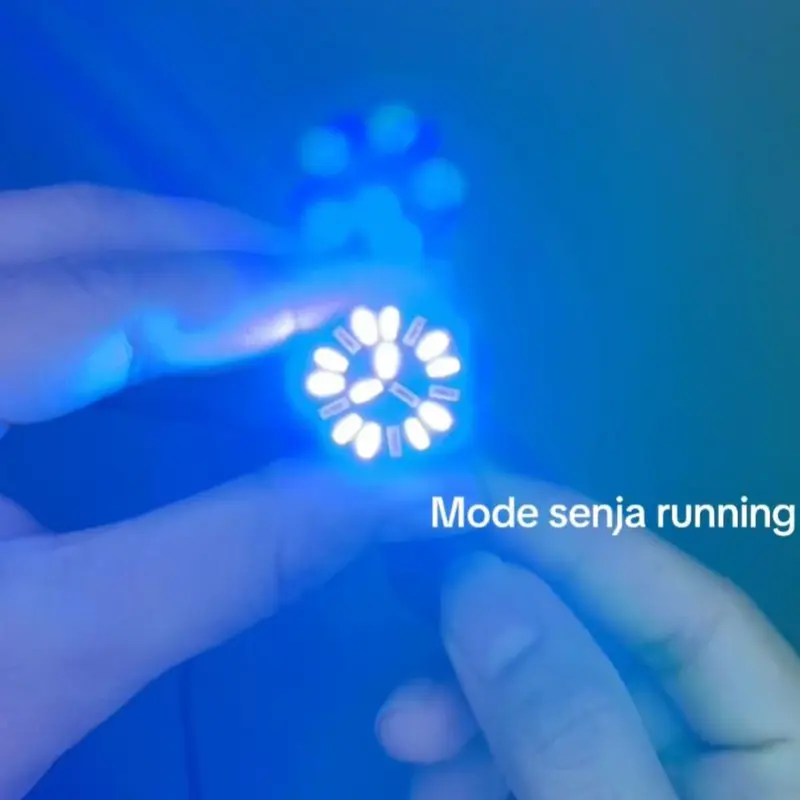 Lampu Stop Rem Belakang 18 Mata LED Gepeng 2 Mode Running Kedip Universal Motor 1