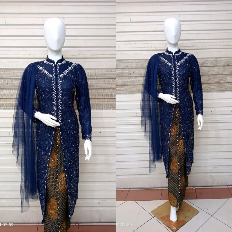 kebaya atasan ibu besan full payet depan belakang atasan ajah tapa rok) 3