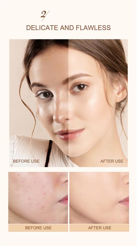 Product Introduction of （Free Gift&NEW）O.TWO.O BB Cream Air Cushion CC Cream Concealer Brighten Makeup Base Long Lasting Foundation Cushion Compact With Makeup Puff Air Cushion BB Cream + Concealer 26