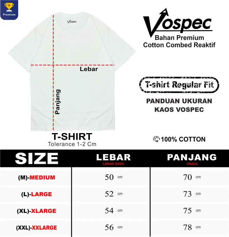 Kaos Tangerang VS Everybody | Kaos Cotton Combed Premium Kaos  | T-shirt Vospec 2