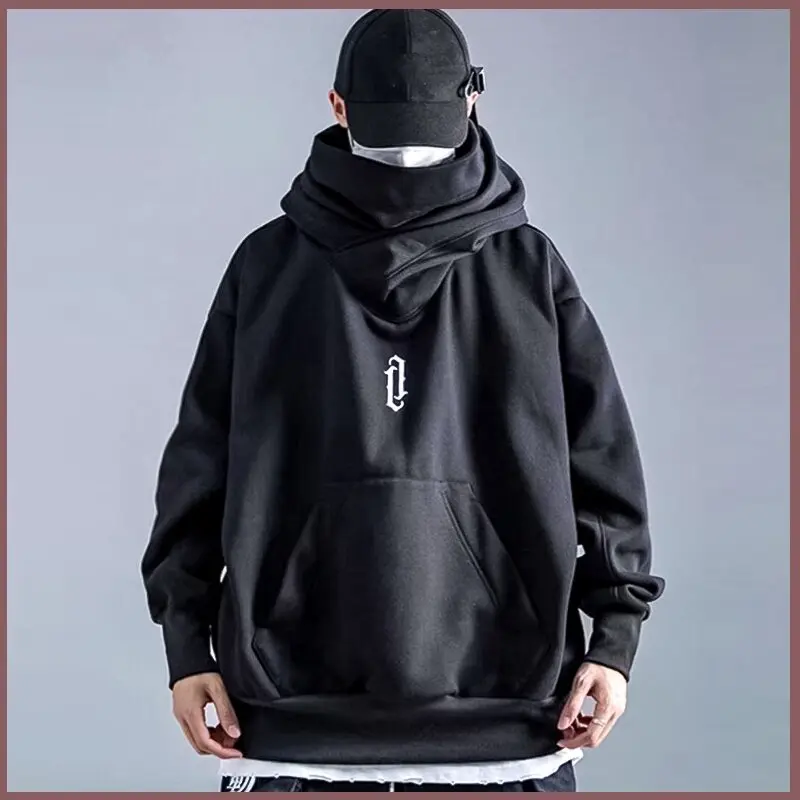 Áo Hoodie Nam Thường Ngày, Thời Trang Ninja, Áo Nỉ Đường Phố Màu Đen