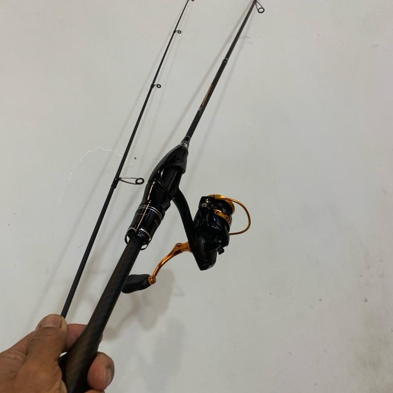 Joran UL 2-6Lbs lentur set Reel 800 power handle  Dragcliker kuat Reel mini bahan anti karat SW 6