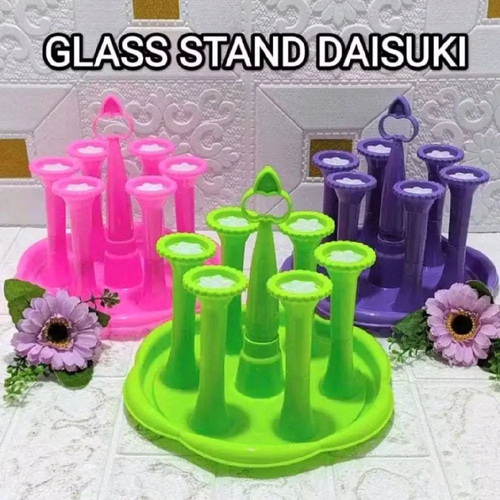 Tempat gelas 6 in 1 / Stand Glass / Rak gelas multifungsi untuk dapur & meja makan