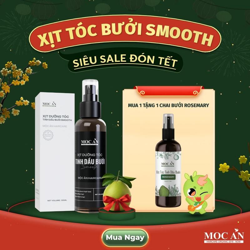 Xịt Dưỡng Tóc Tinh Dầu Bưởi Smooth Mộc Ân Haircare 120ml