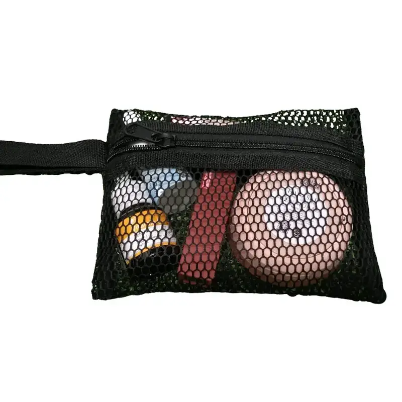 Dompet  Wanita Jaring Multifungsi untuk Make Up Dan Alat Tulis sling ritsleting tas rias 0