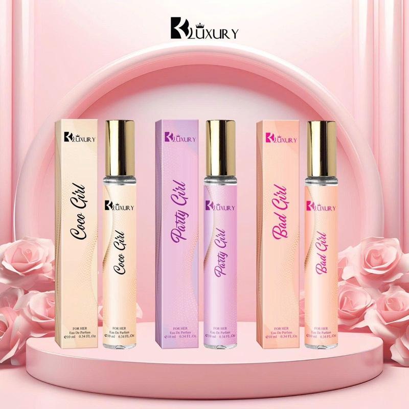 Combo 3 Chai Nước Hoa Beautiful Girl - Nữ CoCo Girl 10ml - Party Girl 10ml - Bad Girl 10ml