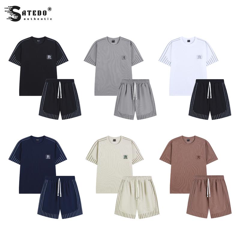Set bộ quần áo SATEDO chất liệu vải waffle tổ ong cao cấp, thấm hút mồ hôi tốt, form dáng thể thao mix màu độc đáo, mã SP: S097