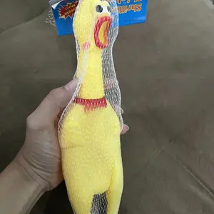 FOLOPETS Mainan kucing Anjing Ayam Karet Anti Sobek Screaming Chicken Pet Toys Mainan Hewan baju kucing rak sudut mainan tikus pemilih makanan mendunia