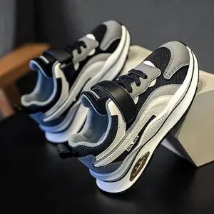 FEETBOX Sepatu Anak Laki-Laki Sneaker Olahraga Anak Fashion Trendy Model Perekat dengan Desain Modern Ringan dan Berkualitas