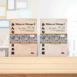 Paket 2 Buku Minna No Nihongo 1 & 2 Edisi 2 Terjemahan Bahasa Indonesia ( Isi 2 Buku )