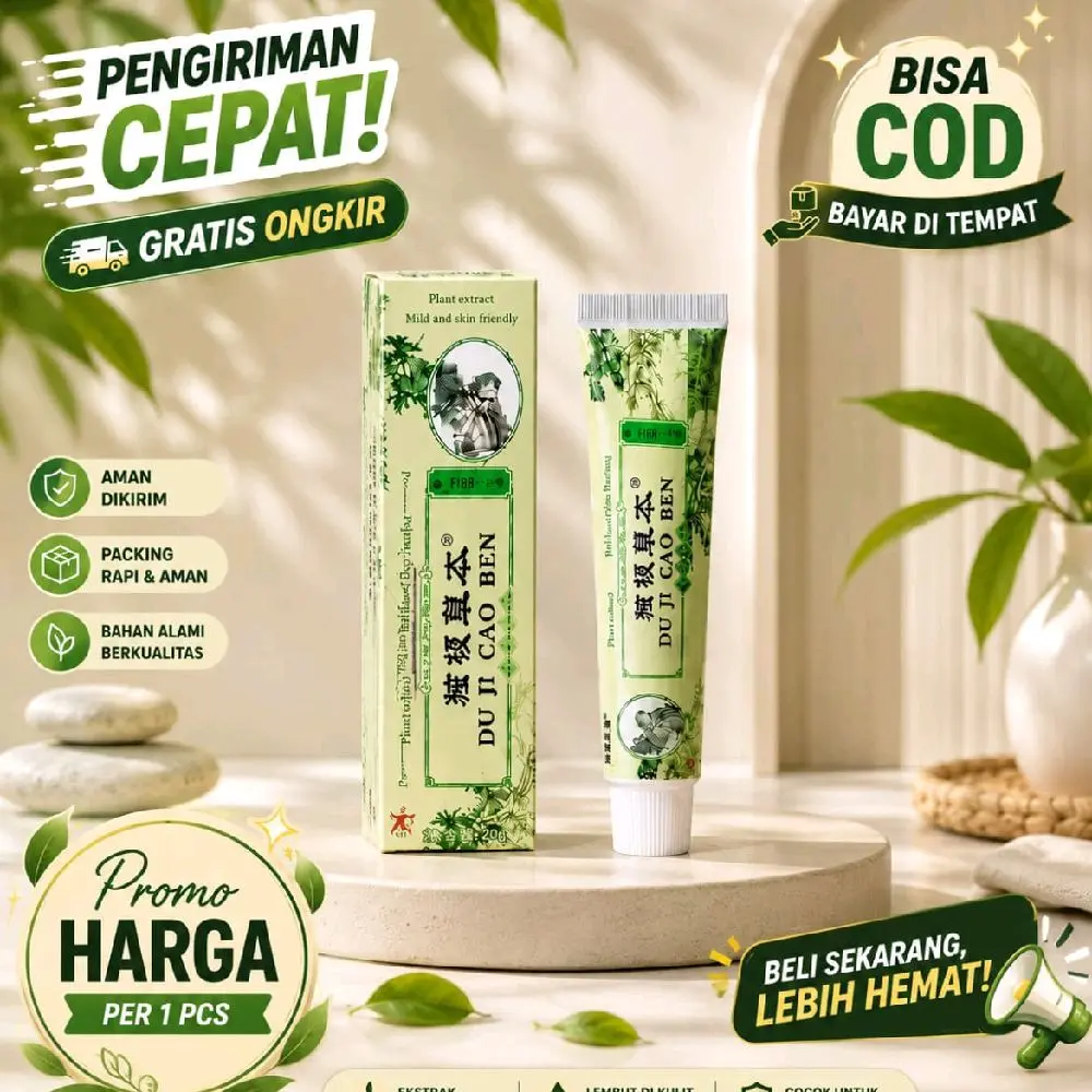 SALEP GATAL AMPUH HERBAL CHINA Atasi Alergi Iritasi Kulit Gatal Kemerahan Jerawat Cap Orang Tua Hijau Tradisional Cream Antibakteri 15gr Perawatan Kulit Kering