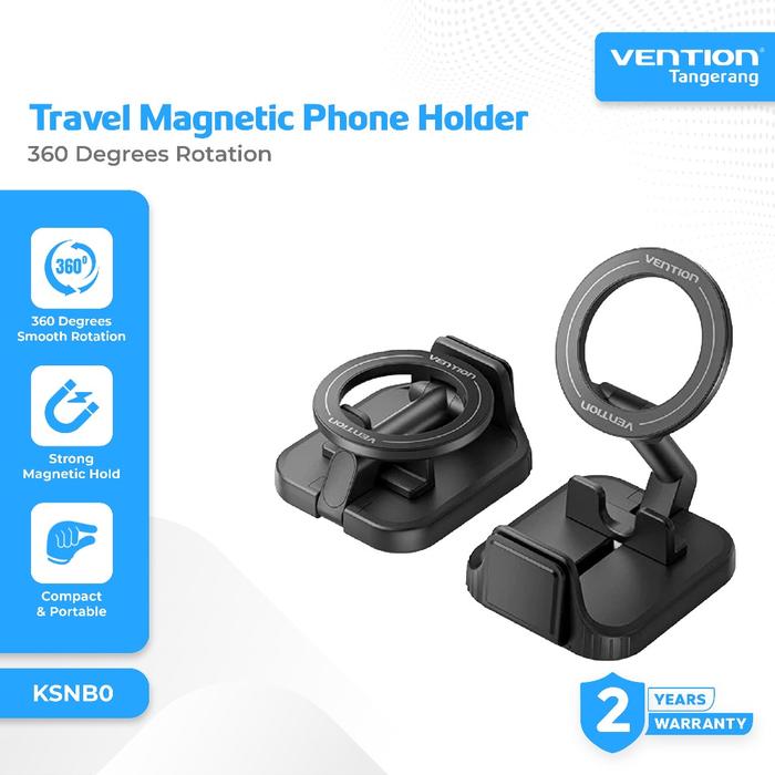Gambar VENTION KSNB0 Travel Magnetic MagSafe Phone Mount Holder Portable Travelling Meja Jepit Gantung Magnet dari ghanya Kab. Tangerang Tokopedia