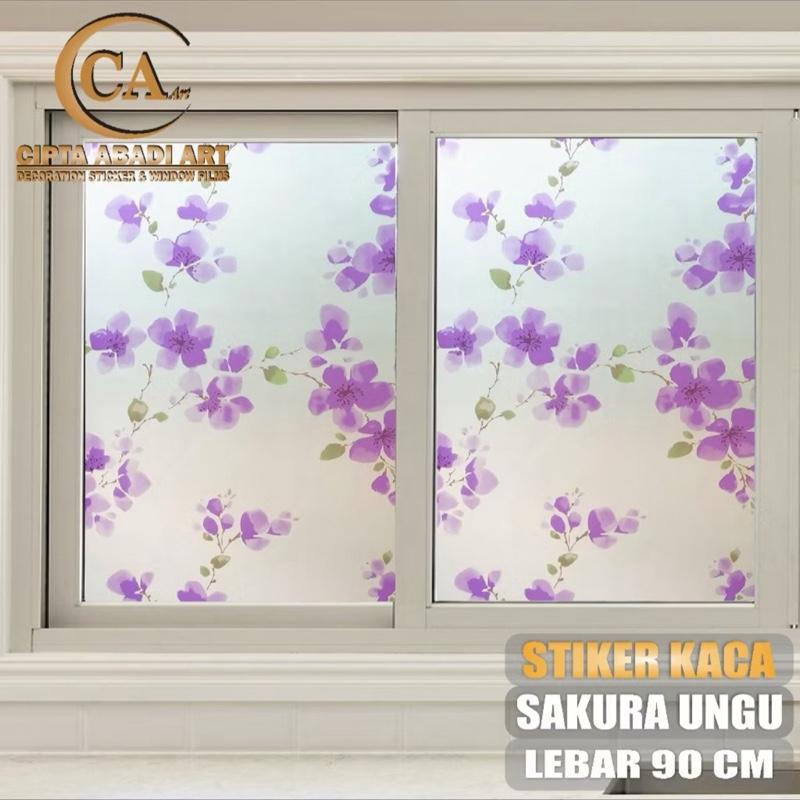 Stiker Kaca Memiliki Lem Anti Air Peredam Panas Motif Polkadot