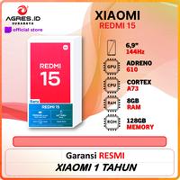 Gambar XIAOMI REDMI 15 8GB 128GB MIDNIGHT BLACK / SANDY PURPLE / TITAN GREY (BOX CHA+CAS) - GARANSI RESMI - BLACK dari Agres ID Surabaya Kota Surabaya 1 Tokopedia